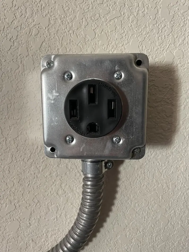 NEMA 14-50 outlet installed for Electrical Panel Upgrade in Luzerne